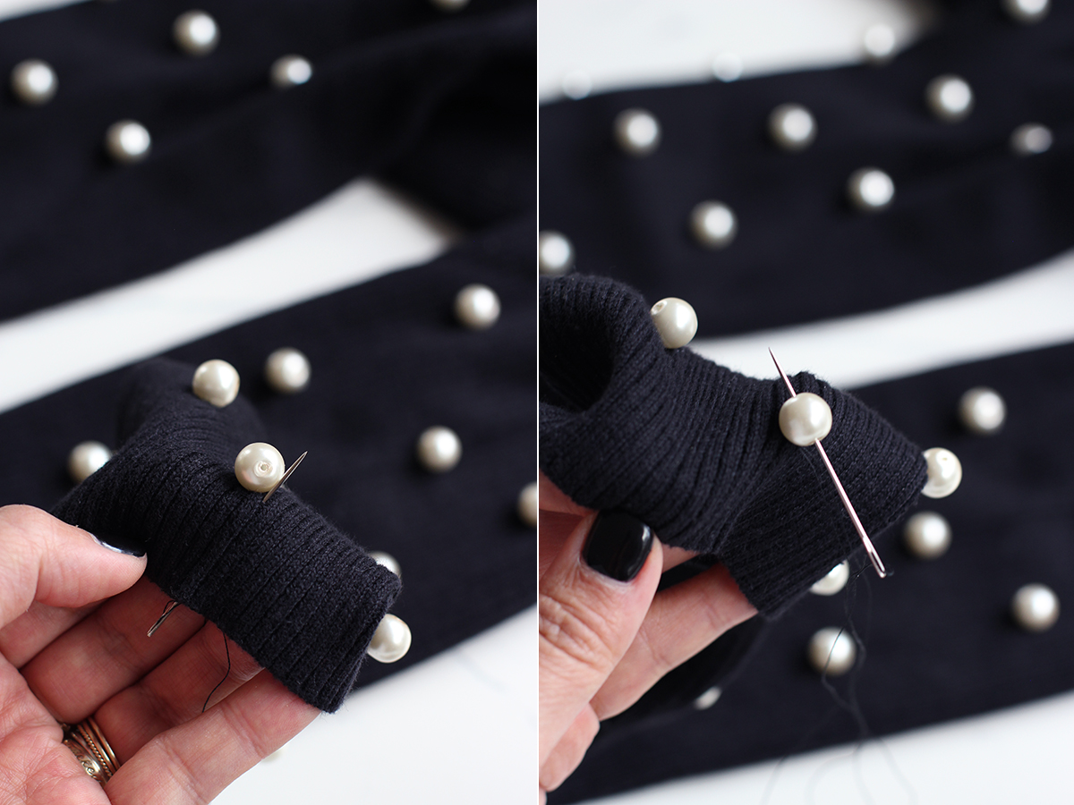 DIY Pearl Studded Sweater – Honestly WTF